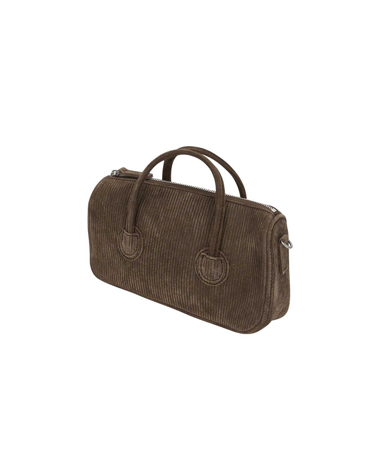 [Margesherwood ] / ☆ ZIPPER SMALL / cocoa corduroy suede MUSINSA | MARGESHERWOOD ZIPPER SMALL_cocoa corduroy suede