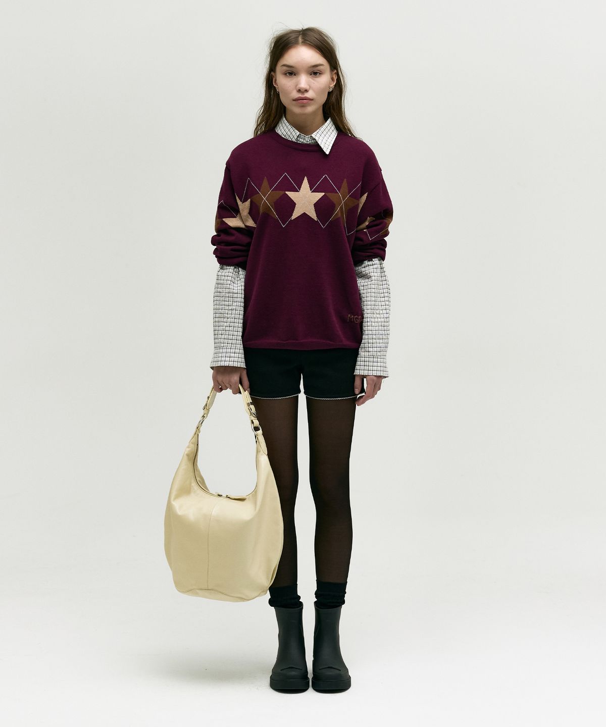 마지셔우드(MARGESHERWOOD) PUMPKIN LARGE_blond wood glossy plain