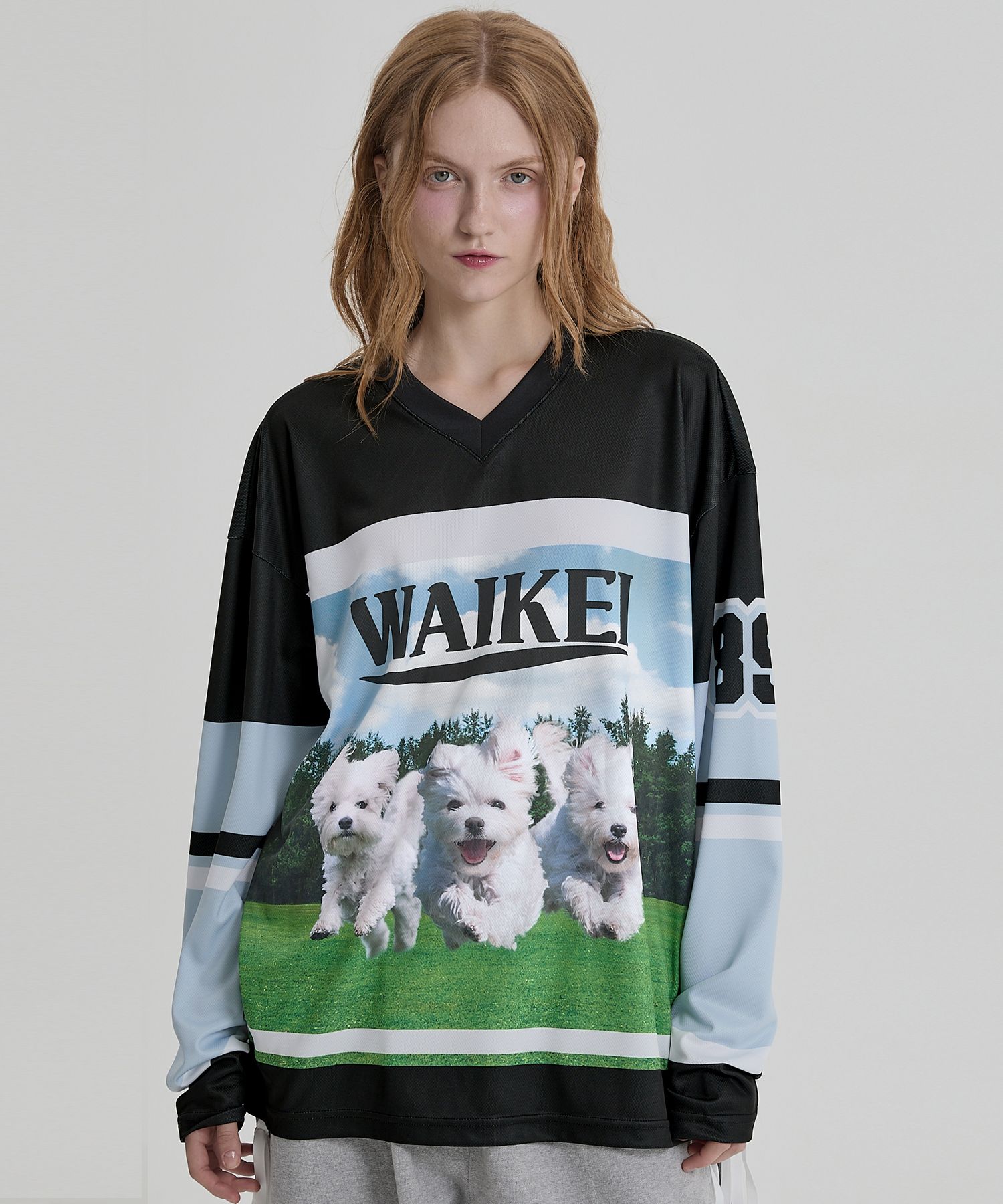 MUSINSA | WAI KEI Maltese Archive Mesh Jersey Long Sleeve T