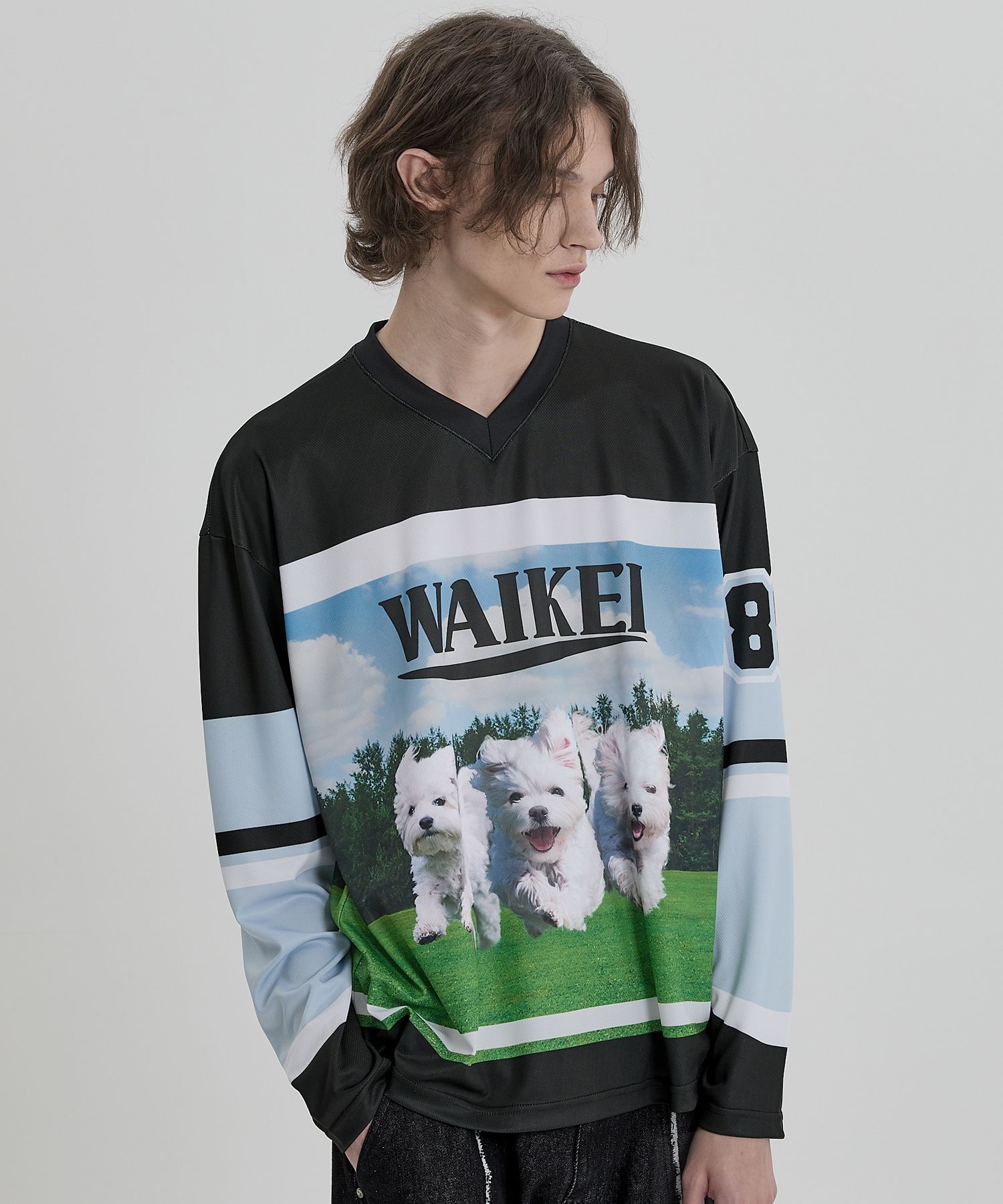 Tシャツ・カットソー Wai Kei Maltese Archive Mesh Jersey S/S T-Shirt 5SA028 MUSINSA | WAI KEI Maltese Archive Mesh Jersey Short Sleeve T