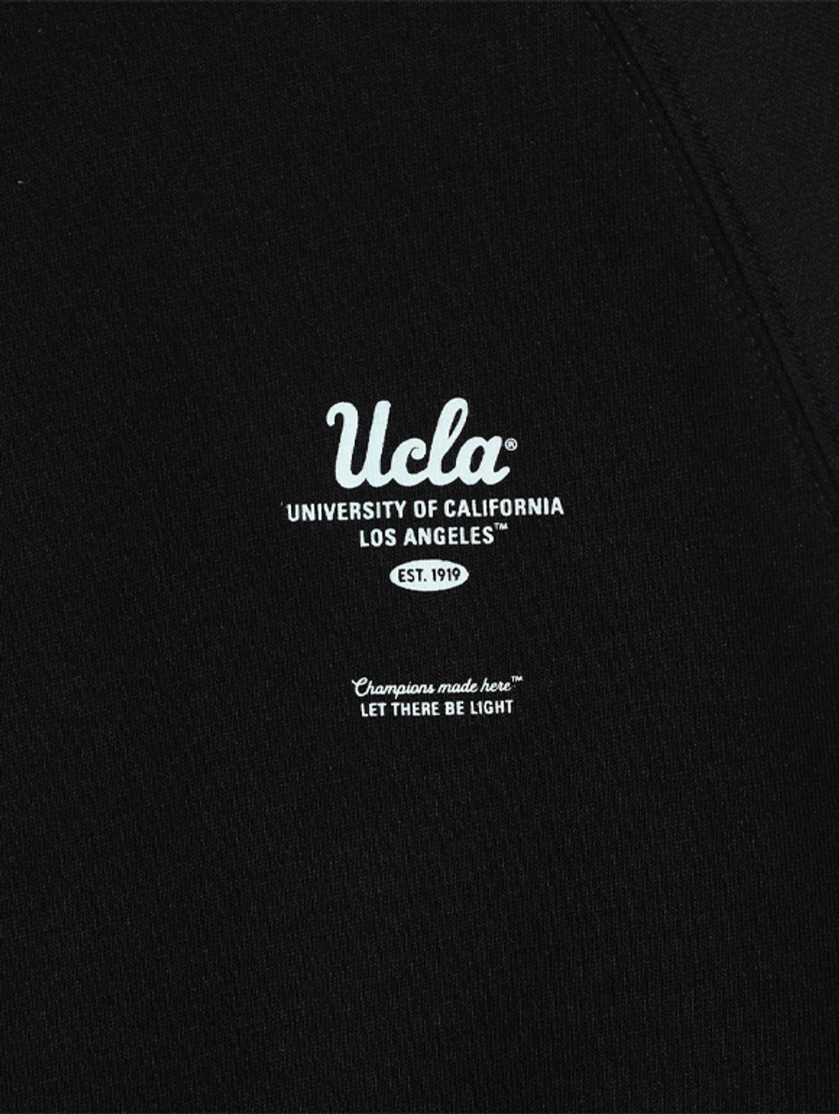 유씨엘에이(UCLA) 여성 크롭 라글란 소매 테잎 맨투맨[BLACK](UA9LT51)