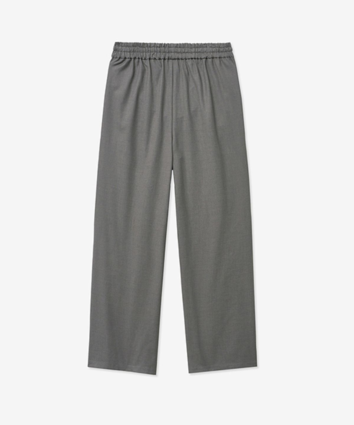 레이디 볼륨(LADY VOLUME) [ALL-SEASON] BANDING LOOSE WIDE SLACKS_LIGHT GRAY