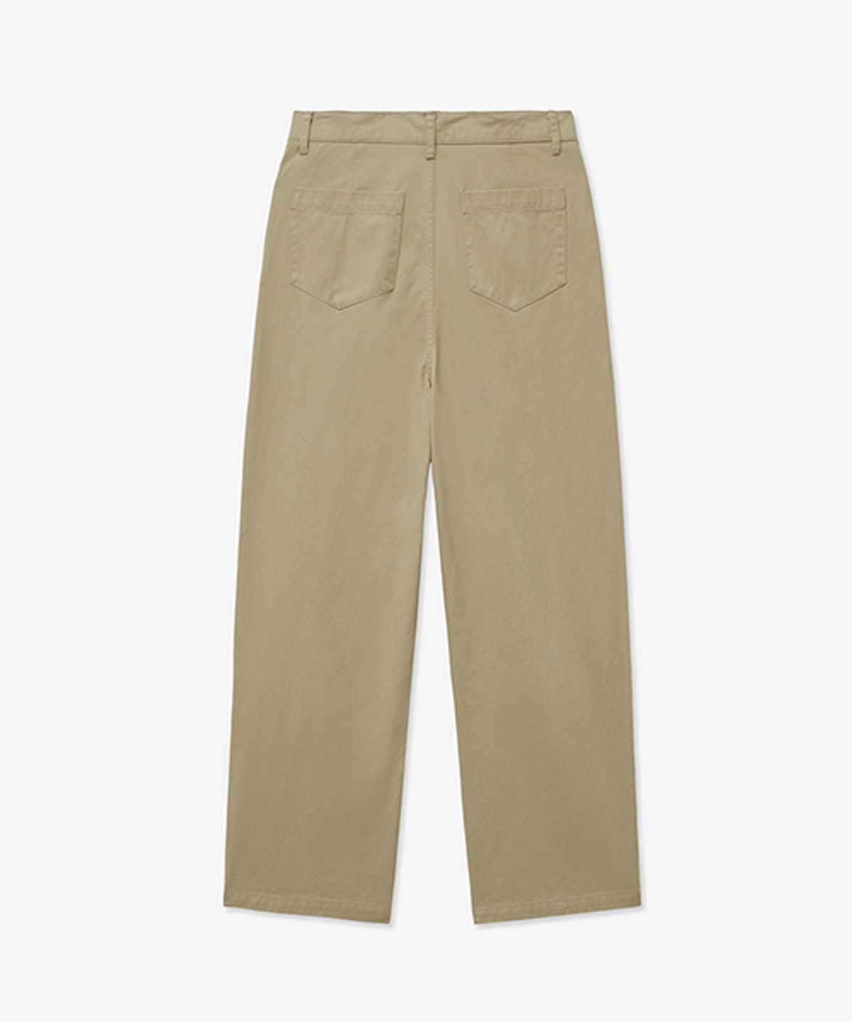레이디 볼륨(LADY VOLUME) [ALL-SEASON] PINTUCK COTTON STRAIGHT PANTS_BEIGE