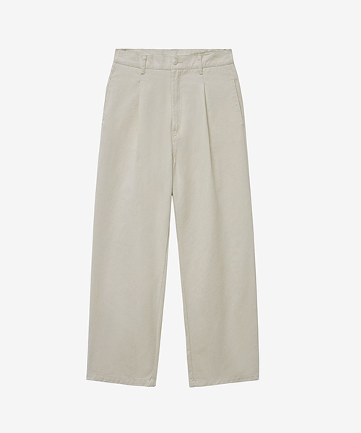 레이디 볼륨(LADY VOLUME) [ALL-SEASON] PINTUCK COTTON STRAIGHT PANTS_IVORY
