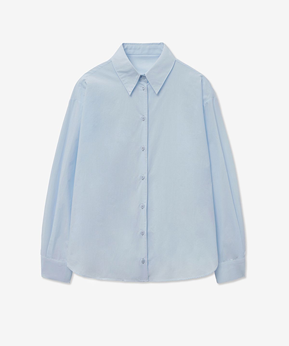 레이디 볼륨(LADY VOLUME) STANDARD LINE BASIC SHIRT_SKY BLUE