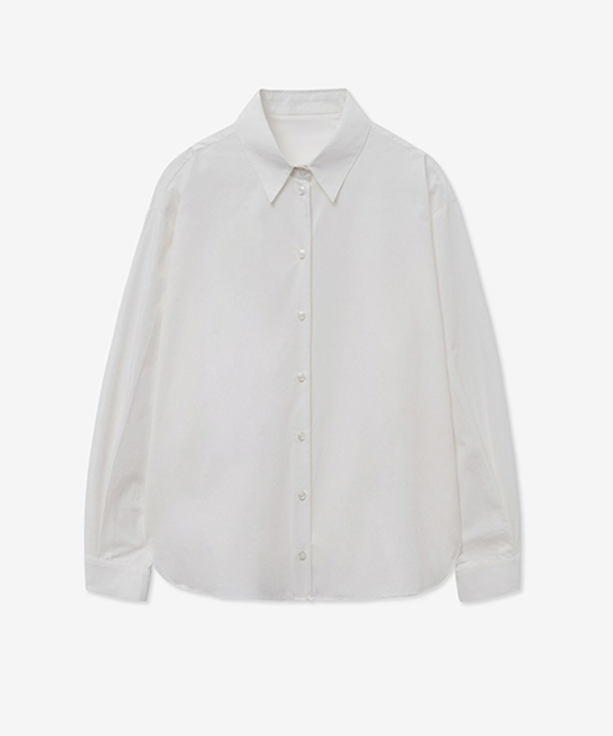레이디 볼륨(LADY VOLUME) STANDARD LINE BASIC SHIRT_IVORY