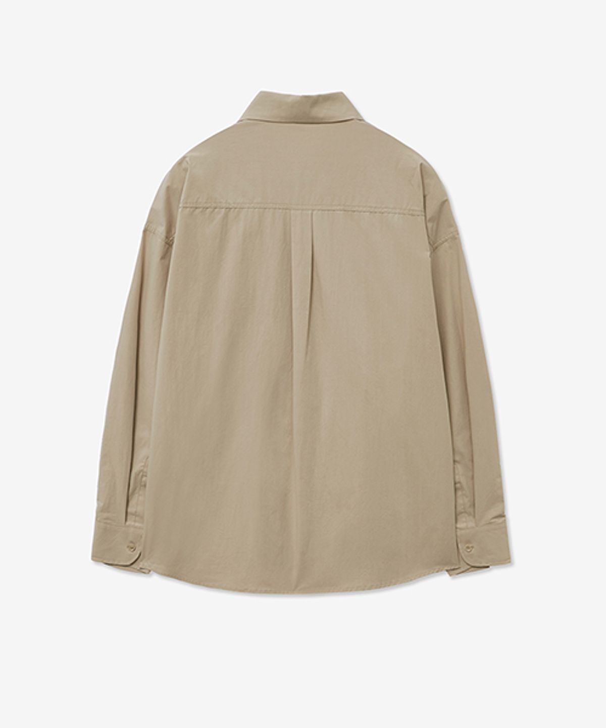 레이디 볼륨(LADY VOLUME) DAILY OVER FIT POCKET SHIRT_BEIGE