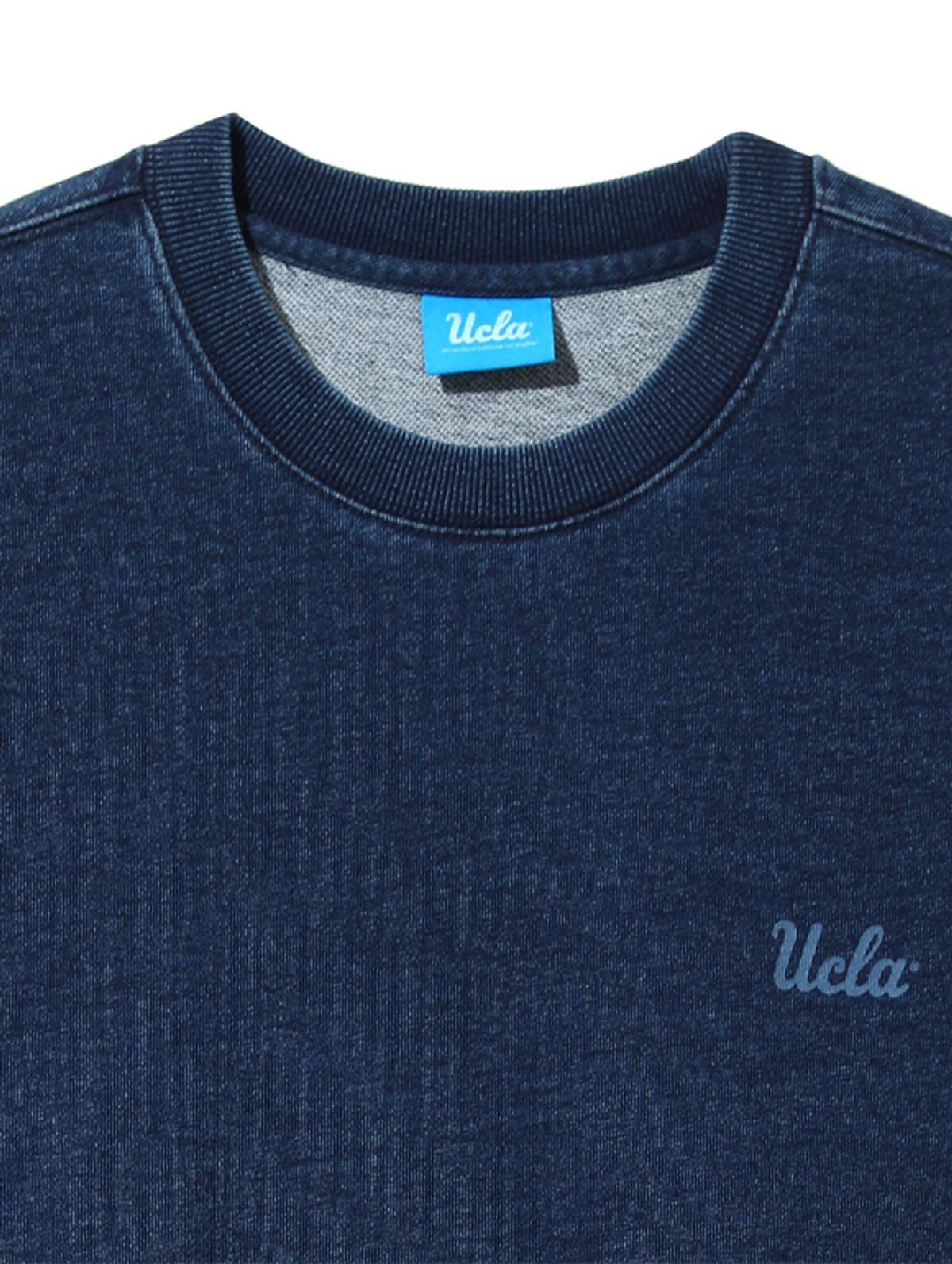 유씨엘에이(UCLA) UCLA 데님라이크 오버핏 맨투맨[NAVY](UA8LT8B)