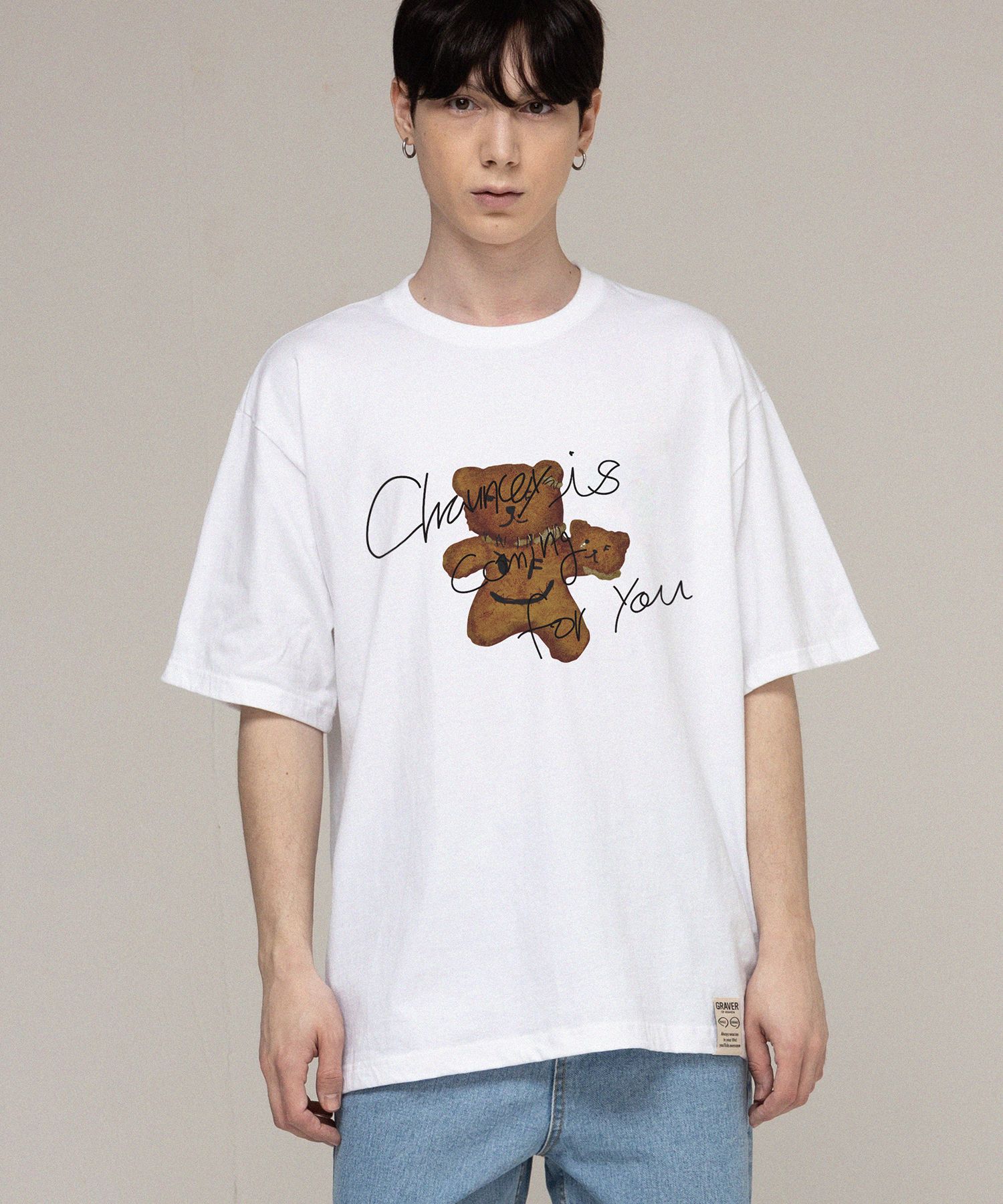 Tシャツ・カットソー [IMAGINARY X GRAVER] CHAUNCEY CLOUD BEAR SHORT SLEEVE TEE GRAVER(グレーバー) - 【IMAGINICAL X GRAVER 】 チャーンシー