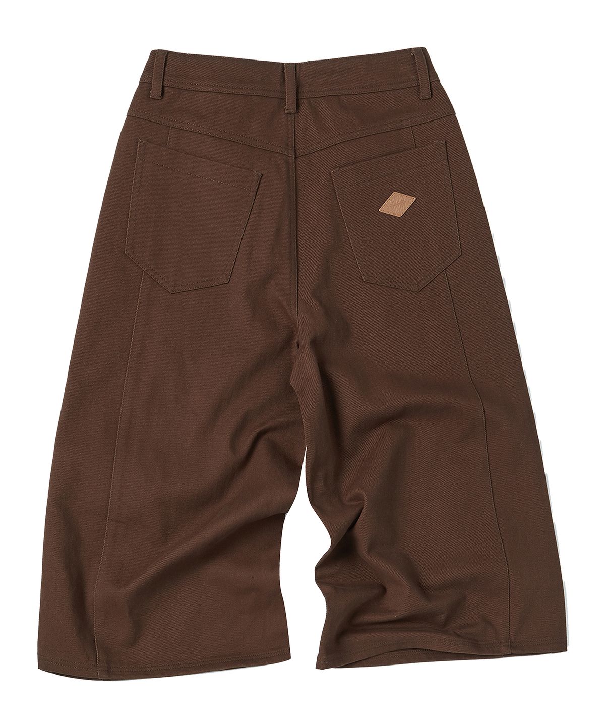 꼬모니노즈(COMONINOZ) W BERMUDA CROP PANTS [BROWN]