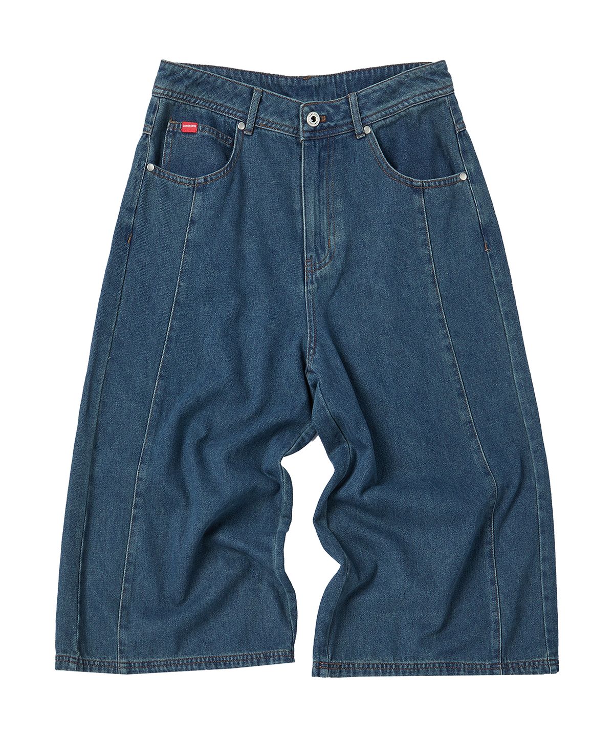 꼬모니노즈(COMONINOZ) W BERMUDA CROP PANTS [BLUE]