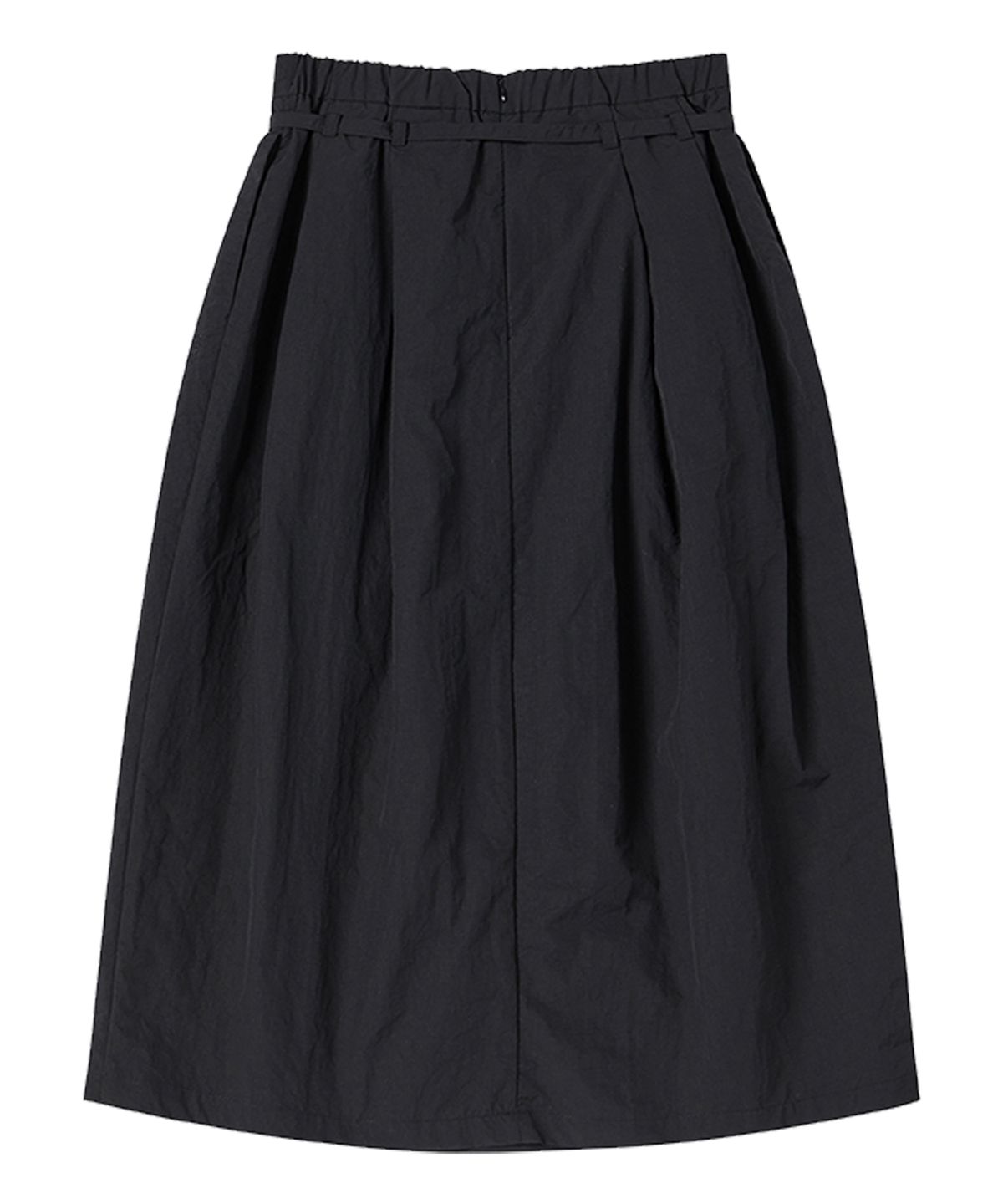 꼬모니노즈(COMONINOZ) W BALLOON PLEATS SKIRT [BLACK]