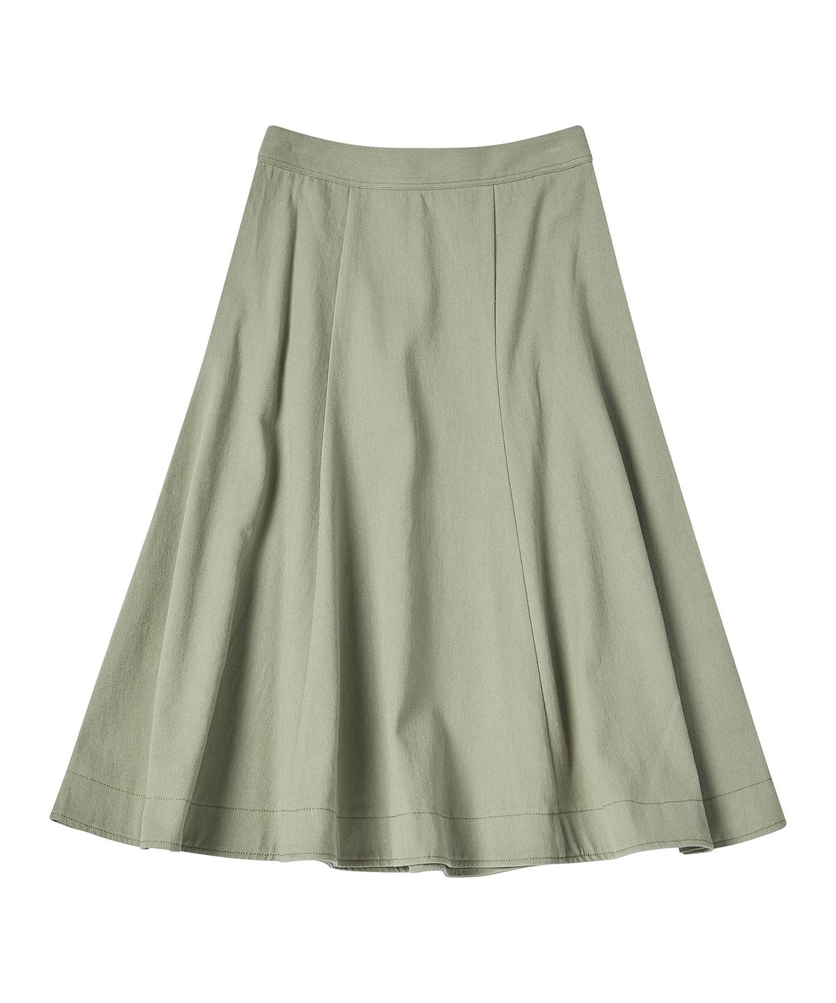 꼬모니노즈(COMONINOZ) W COTTON FLARED SKIRT [MINT]