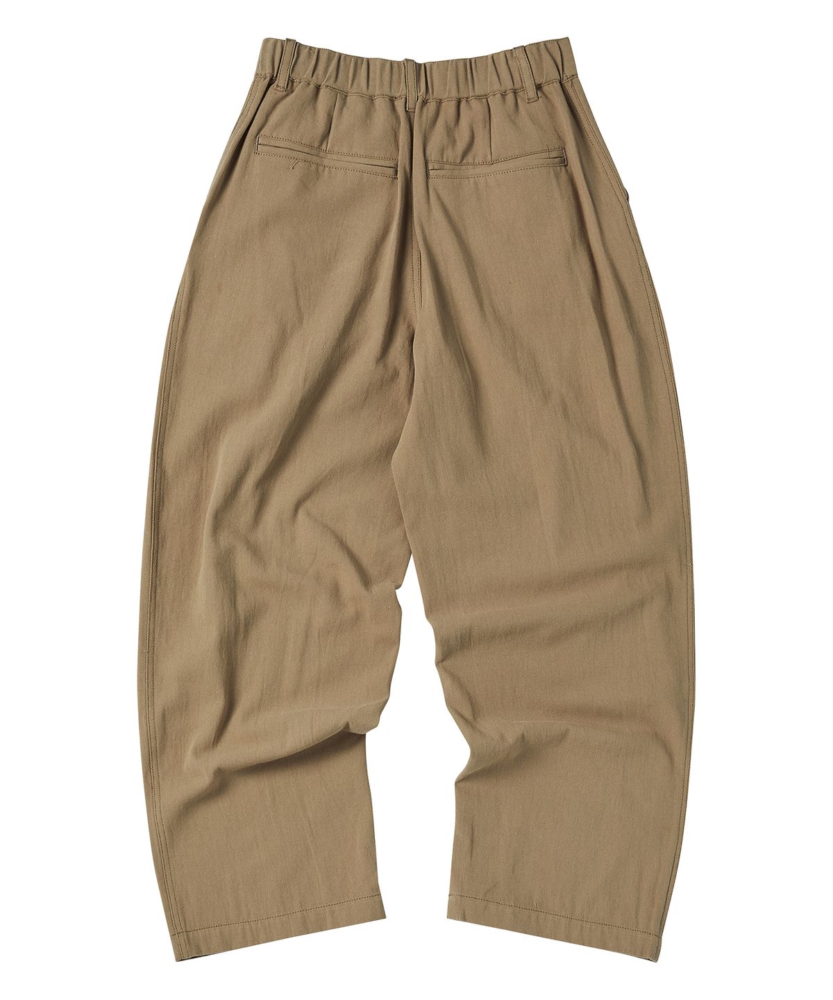 꼬모니노즈(COMONINOZ) BUTTON TUCK PANTS [KHAKI]