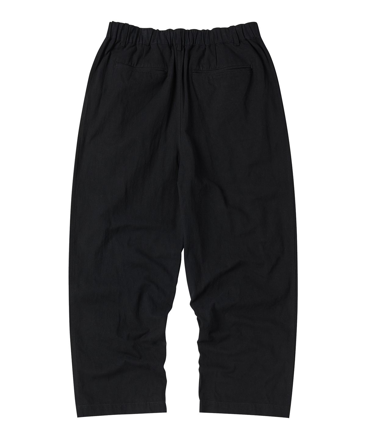 꼬모니노즈(COMONINOZ) BUTTON TUCK PANTS [BLACK]