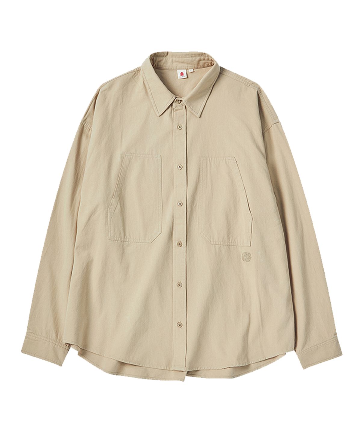 꼬모니노즈(COMONINOZ) NOZ COTTON SHIRT [BEIGE]