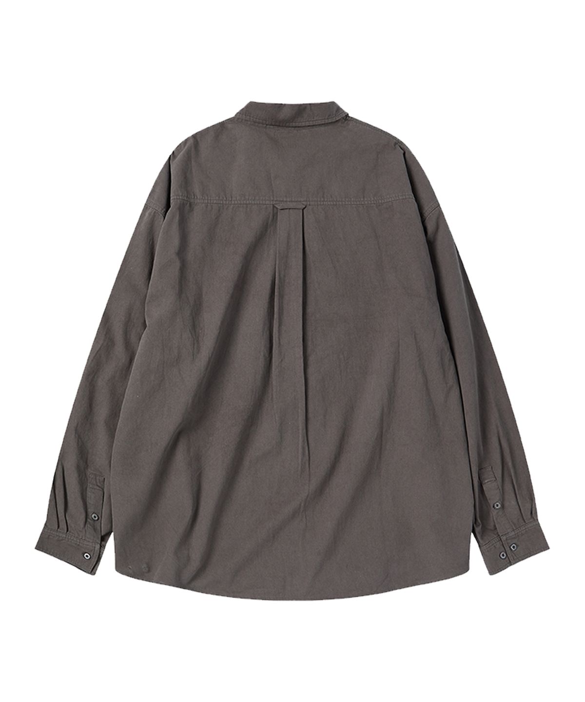 꼬모니노즈(COMONINOZ) NOZ COTTON SHIRT [CHARCOAL]