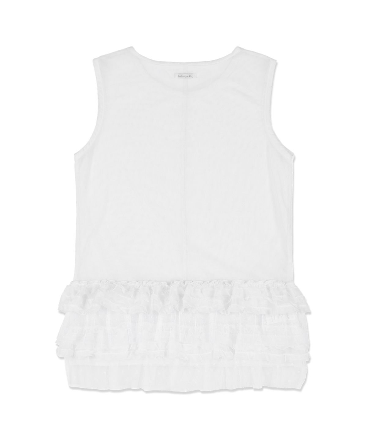 팬시클럽(FANCY CLUB) 도트 레이어드 원피스 (WHITE)_F24ZD880