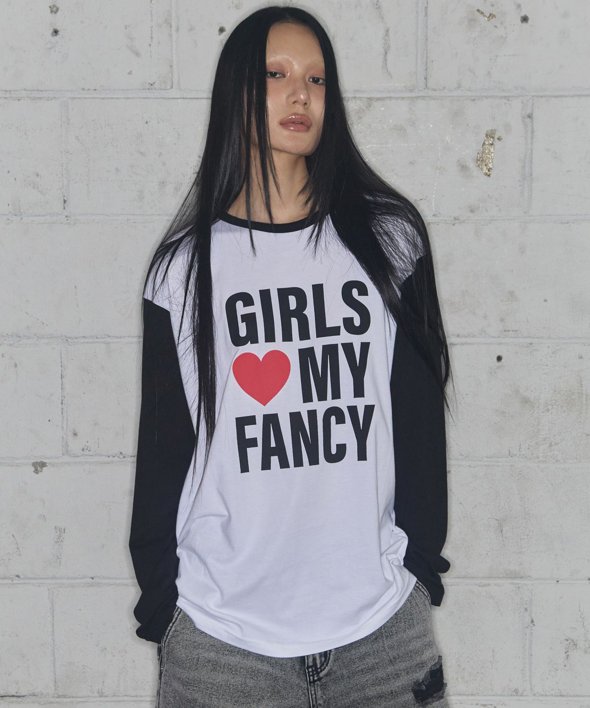 팬시클럽(FANCY CLUB) 걸스 마이 팬시 롱슬리브 (BLACK)_F24ZB068