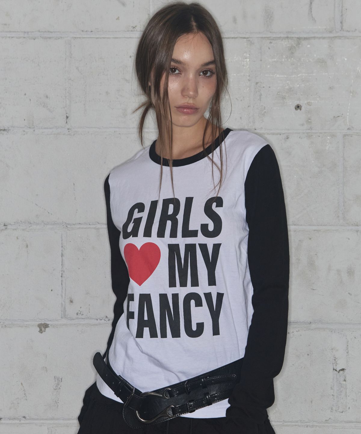 팬시클럽(FANCY CLUB) 걸스 마이 팬시 롱슬리브 (BLACK)_F24ZB068