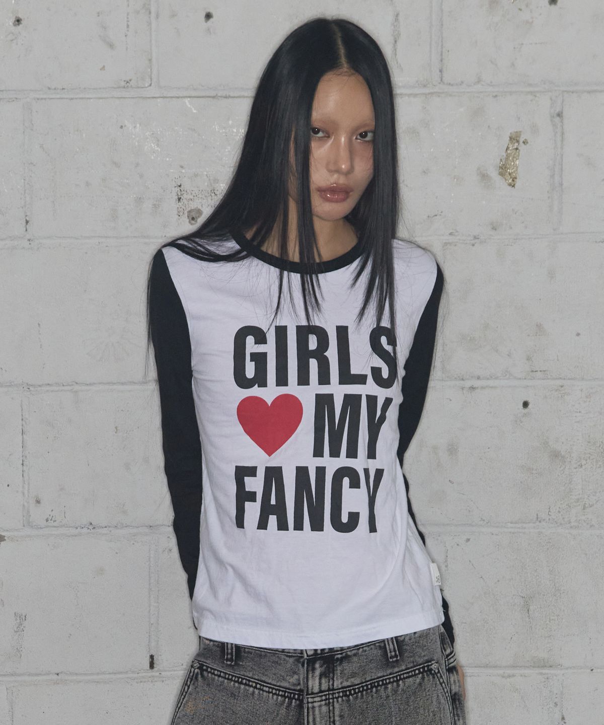 팬시클럽(FANCY CLUB) 걸스 마이 팬시 롱슬리브 (BLACK)_F24ZB068