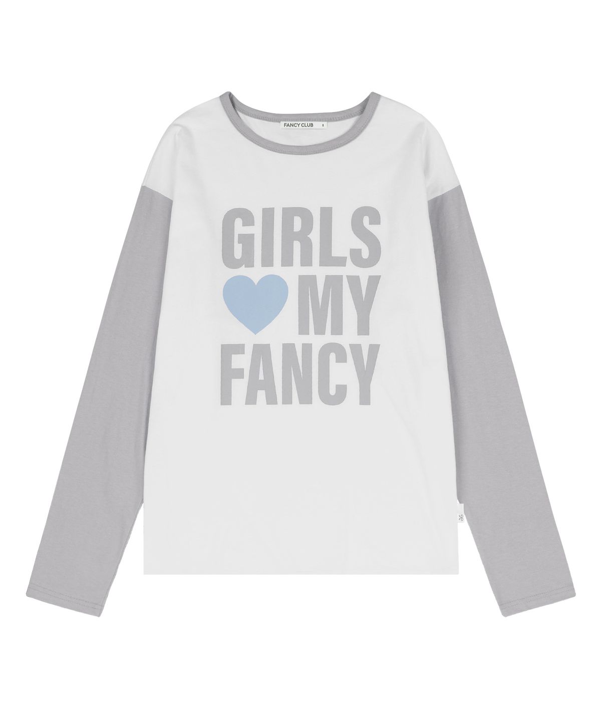 팬시클럽(FANCY CLUB) 걸스 마이 팬시 롱슬리브 (GRAY)_F24ZB068