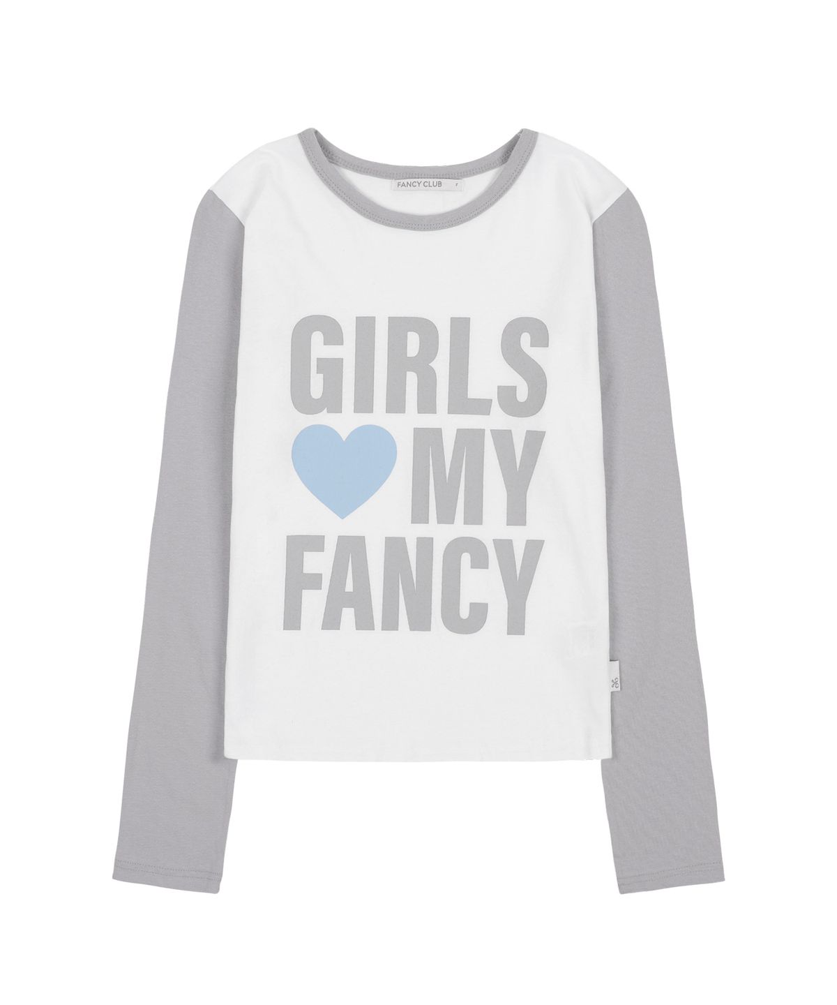 팬시클럽(FANCY CLUB) 걸스 마이 팬시 롱슬리브 (GRAY)_F24ZB068