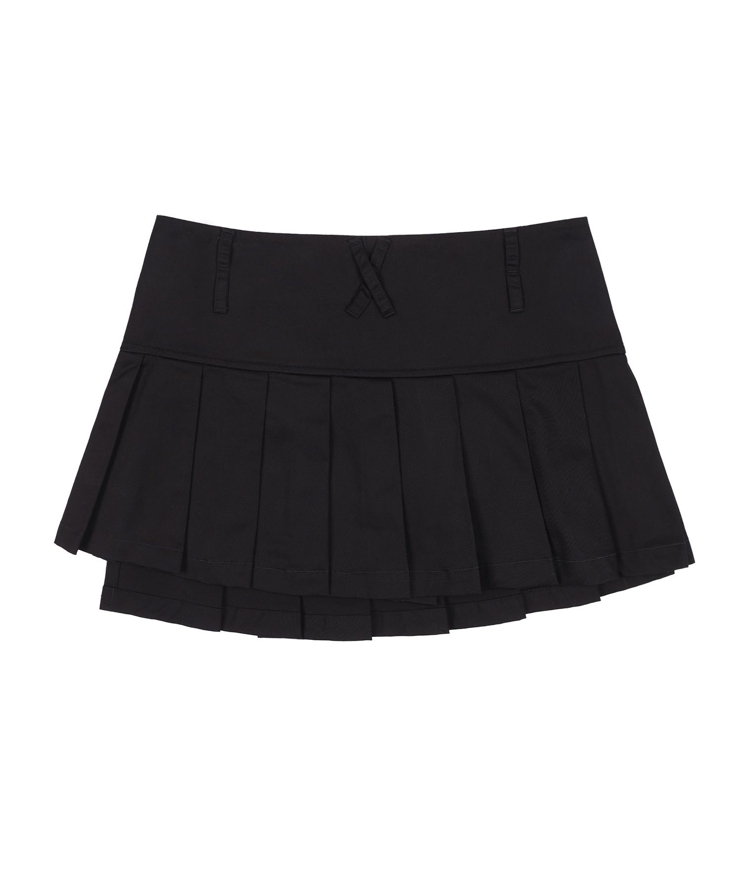 FANCY CLUB ■ Pleated Layered Wrap Skirt MUSINSA | FANCY CLUB Pleated Layered Wrap Skirt (BLACK)_F24ZD885