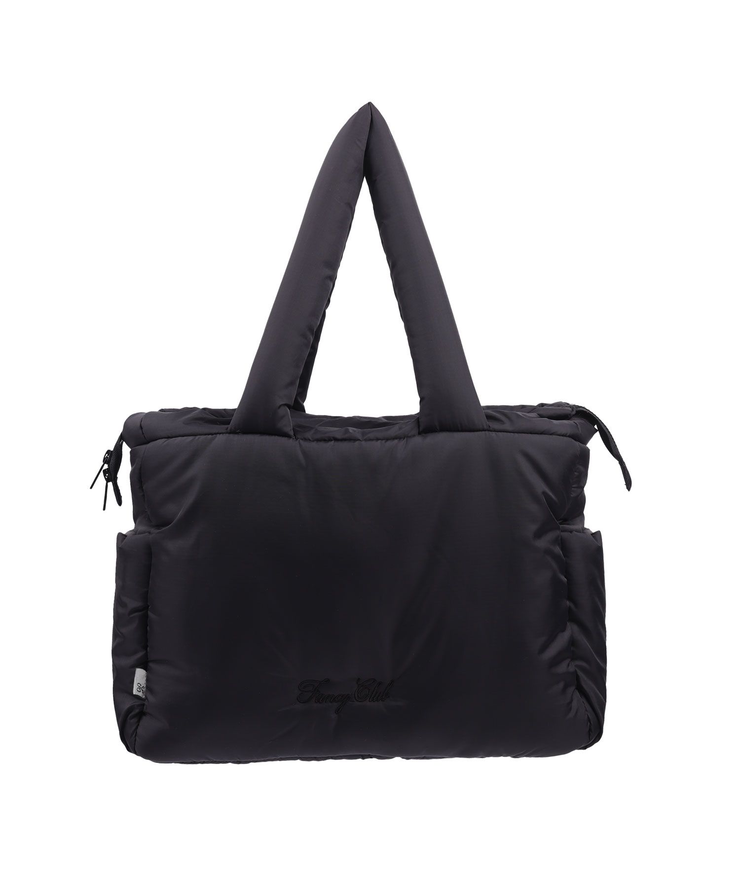 MUSINSA | FANCY CLUB Cuddle padded shoulder bag (BLACK)_F24ZE913