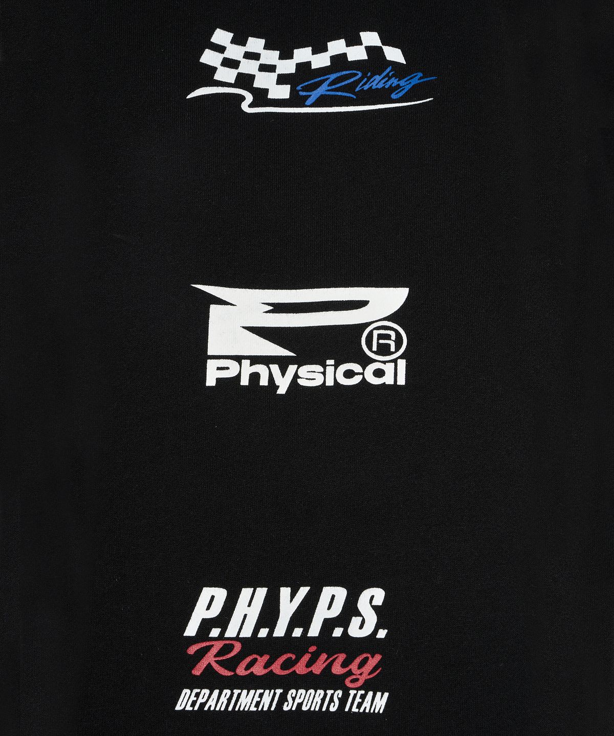 핍스 모터사이클(PHYPS MOTORCYCLE) Logo Artwork Sweat Pants Black