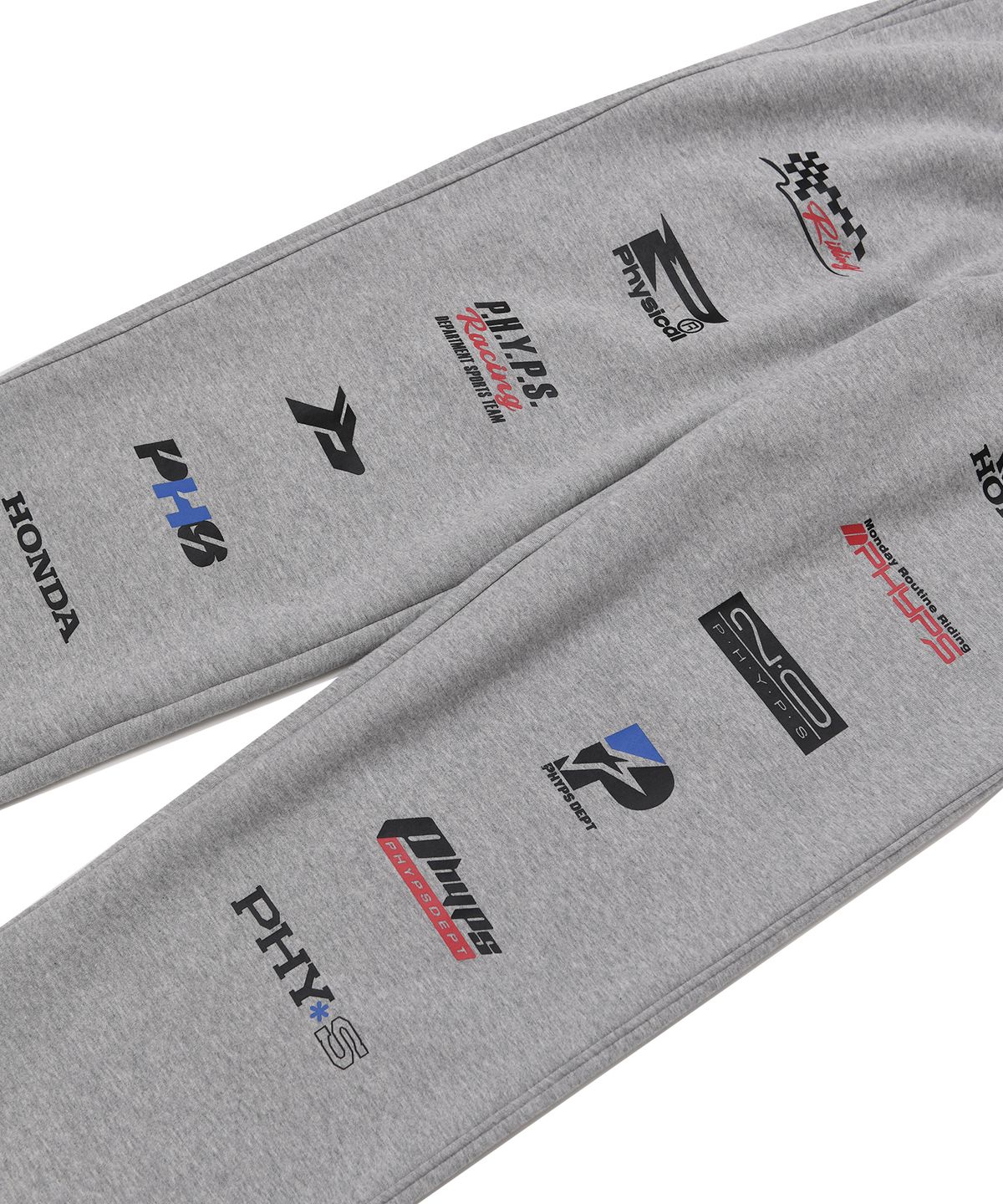 핍스 모터사이클(PHYPS MOTORCYCLE) Logo Artwork Sweat Pants Gray