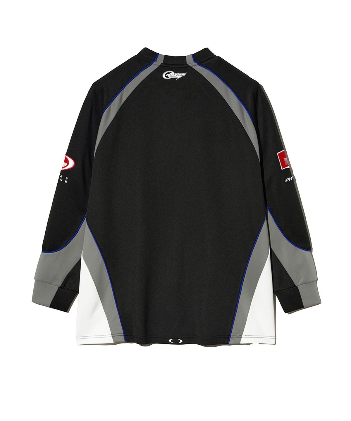 핍스 모터사이클(PHYPS MOTORCYCLE) Motorcycle Raglan Jersey Black