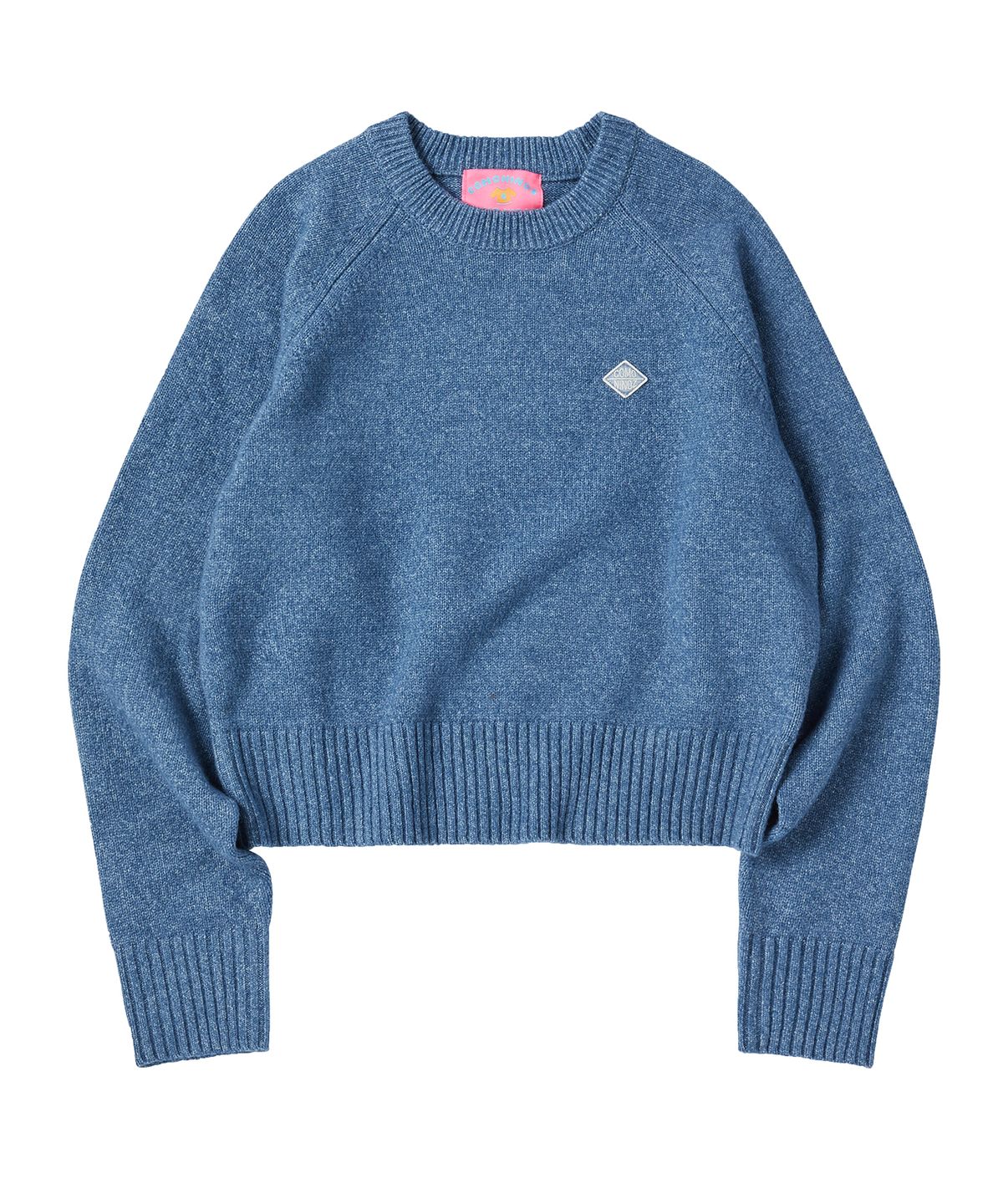 꼬모니노즈(COMONINOZ) MULTI TONE PULLOVER [BLUE]