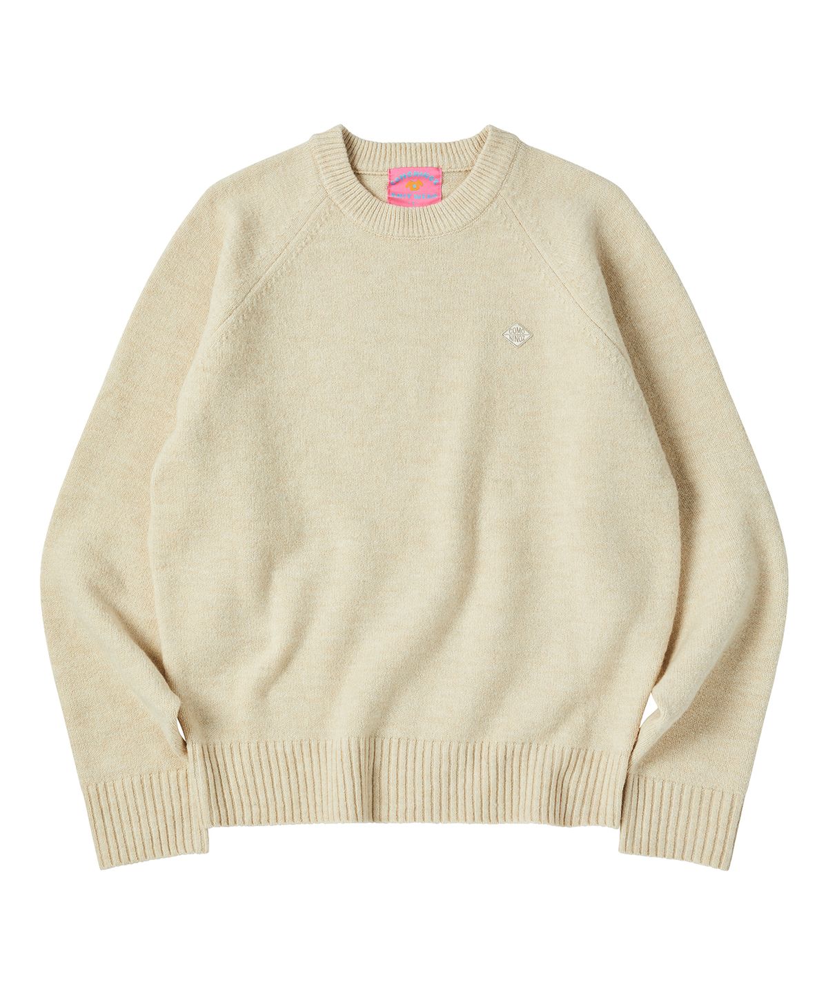 꼬모니노즈(COMONINOZ) MULTI TONE PULLOVER [CREAM]
