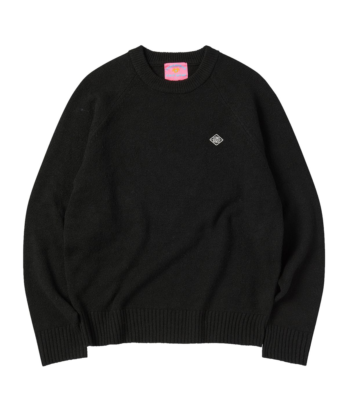꼬모니노즈(COMONINOZ) MULTI TONE PULLOVER [BLACK]