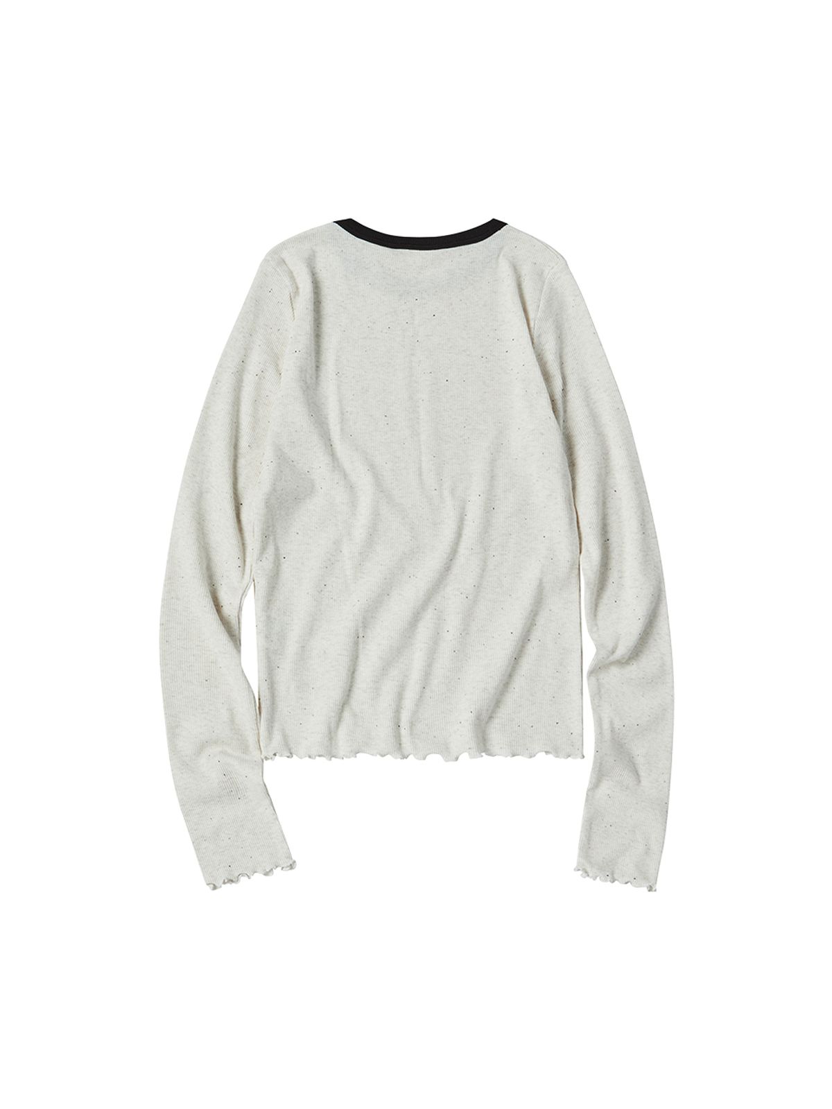 꼬모니노즈(COMONINOZ) W LAYERED T-SHIRT [WHITE]