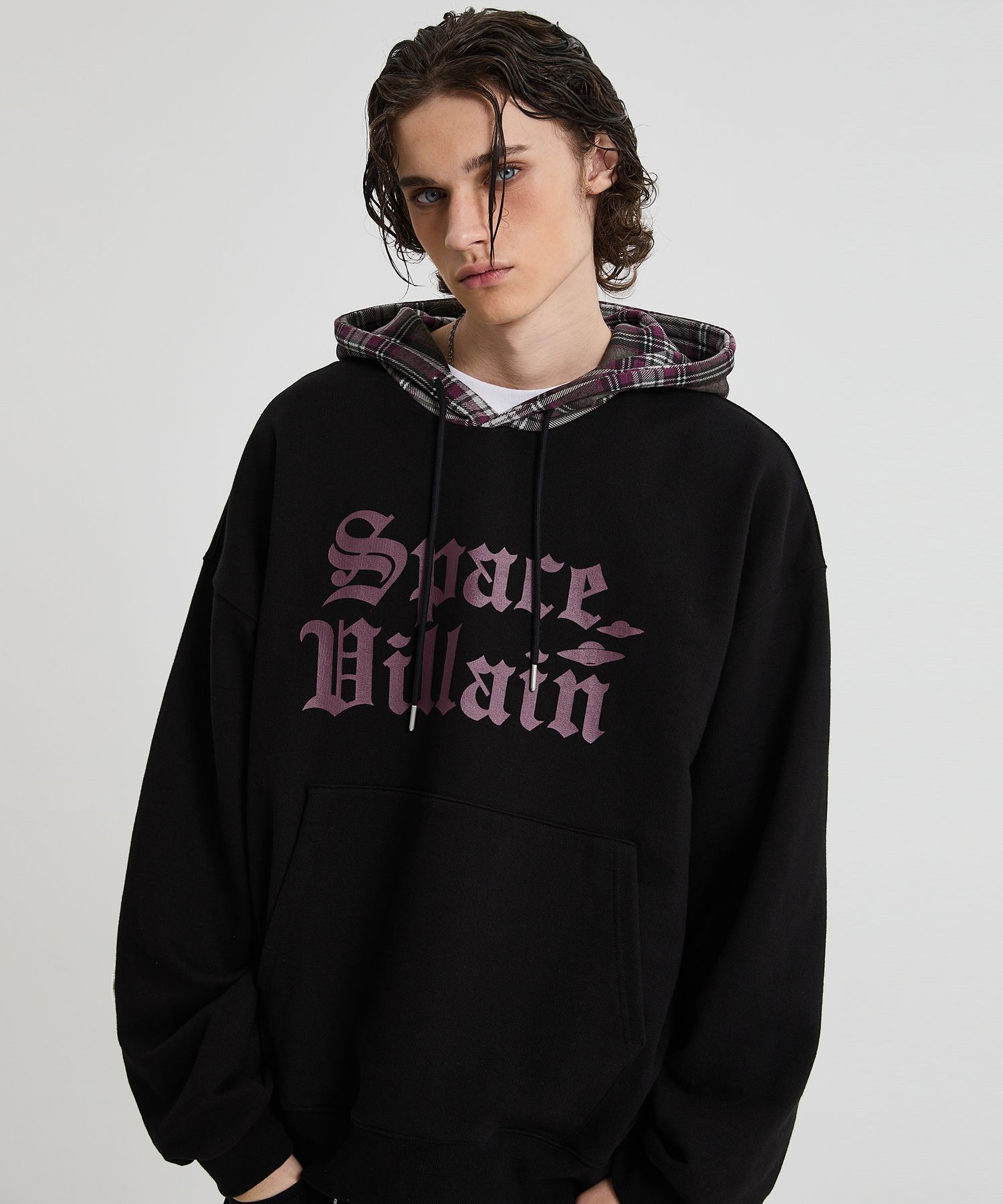 ★送料・関税込★HOODHOOD★Space Villain Leopard Hoody★ MUSINSA | HOODHOOD Space Villain Check Hood Black