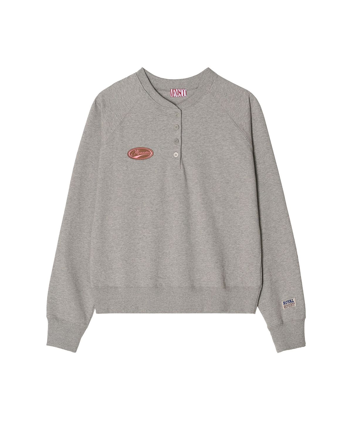 미나수(MENASOO) Henrineck Sweatshirt_Gray