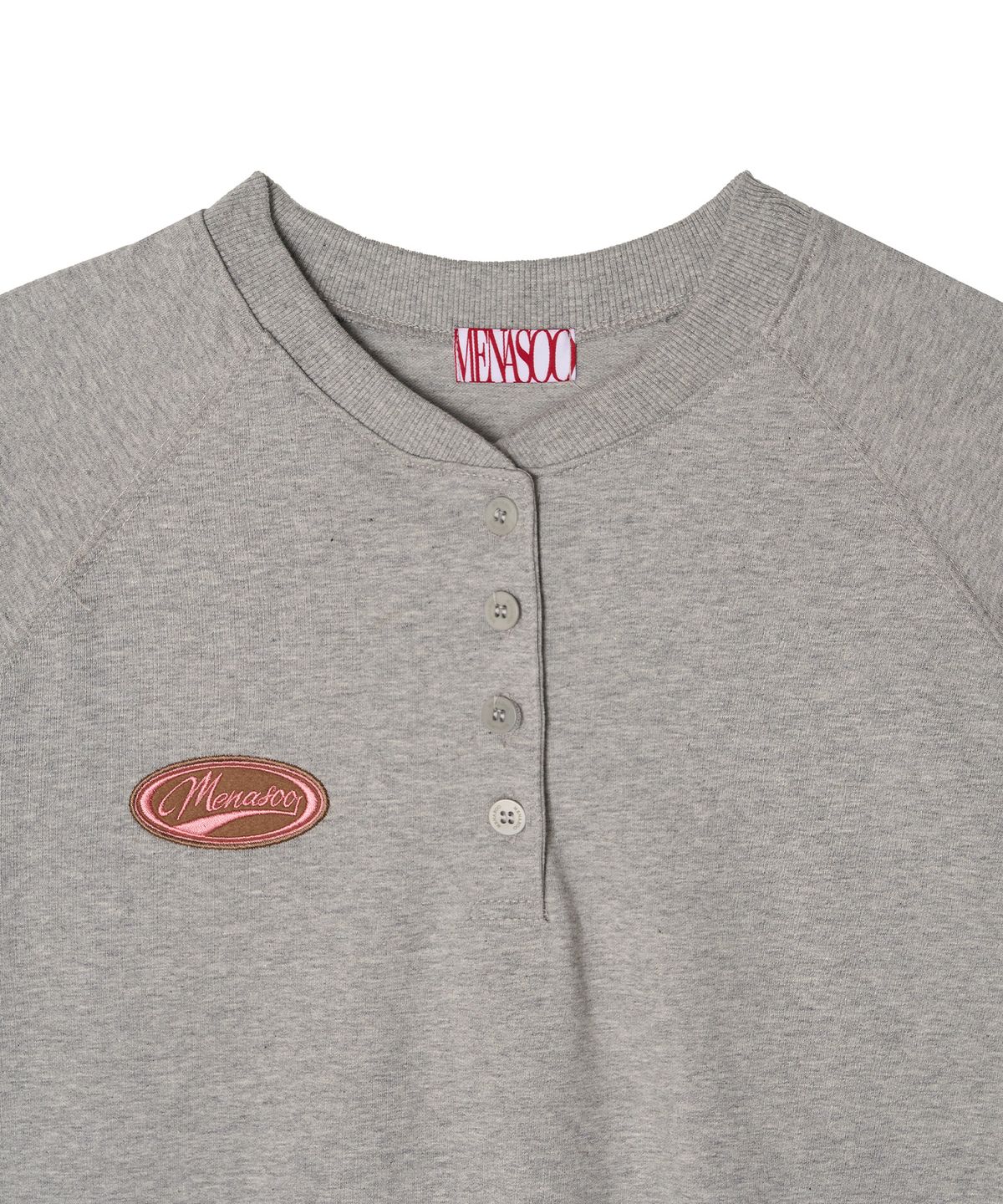 미나수(MENASOO) Henrineck Sweatshirt_Gray