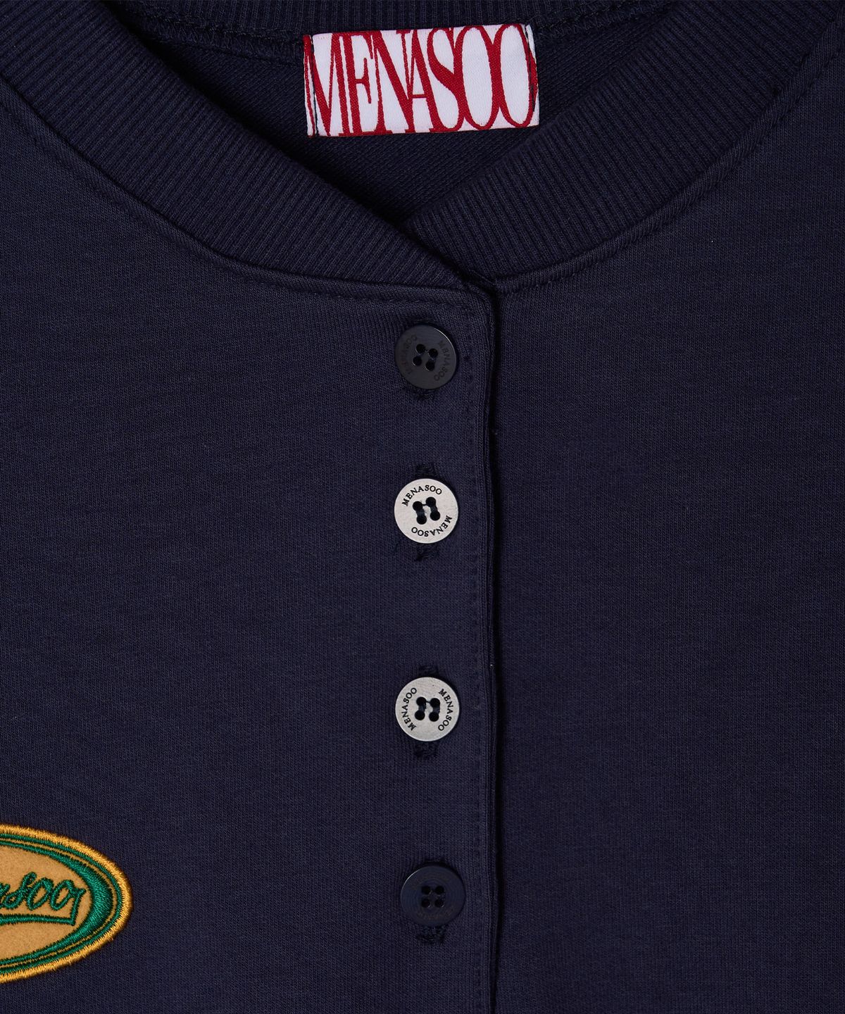 미나수(MENASOO) Henrineck Sweatshirt_Navy