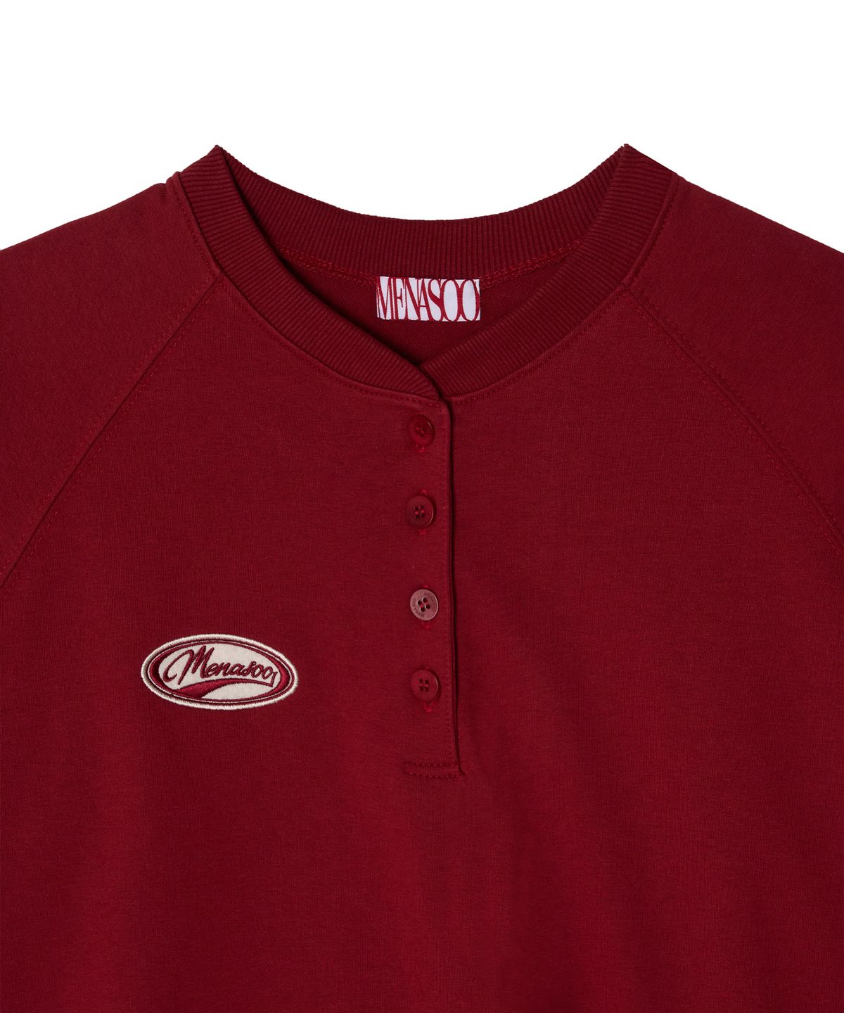 미나수(MENASOO) Henrineck Sweatshirt_Red