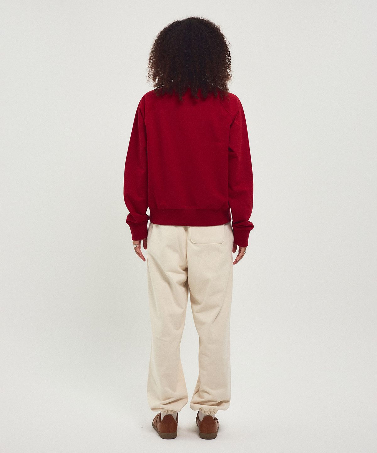 미나수(MENASOO) Henrineck Sweatshirt_Red