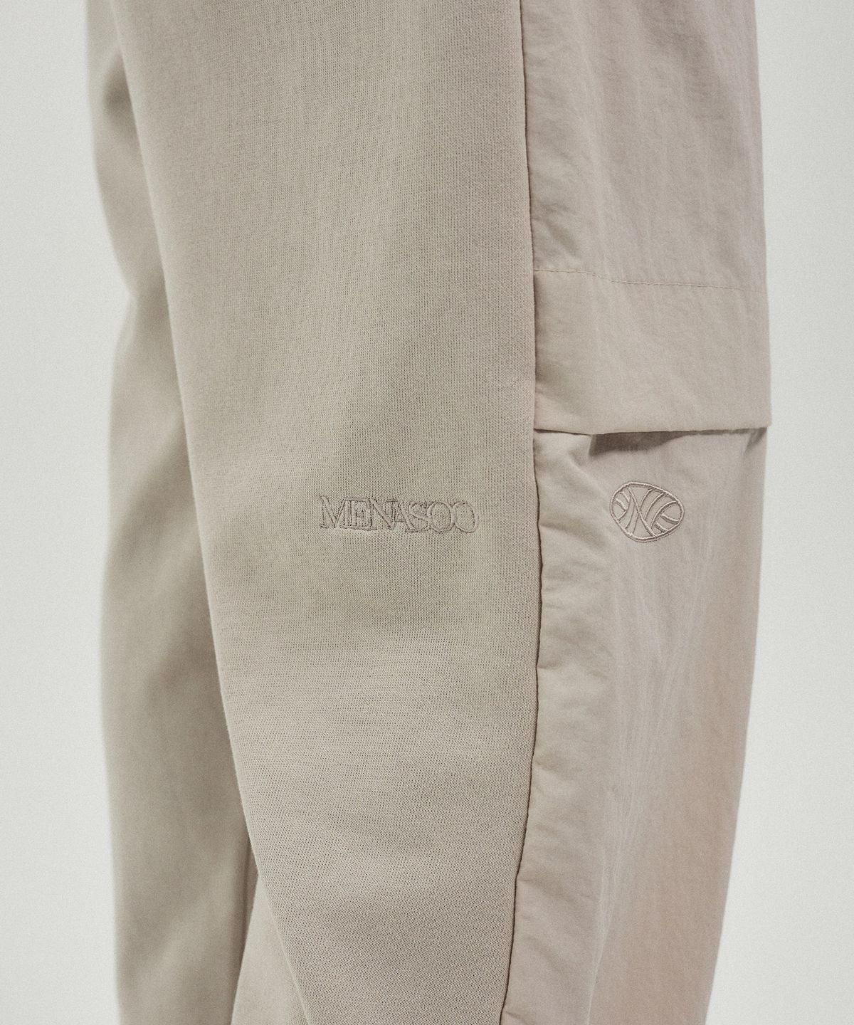 미나수(MENASOO) Back to Back Cotton Wide Pants_Gray