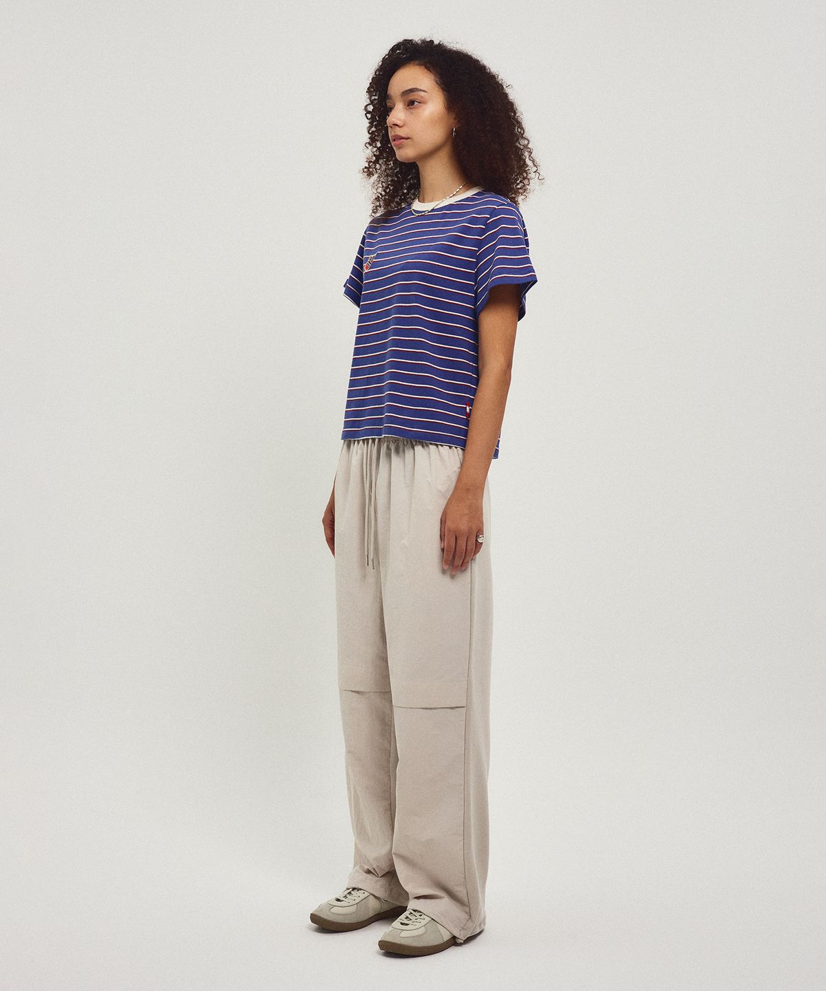 미나수(MENASOO) Back to Back Cotton Wide Pants_Gray