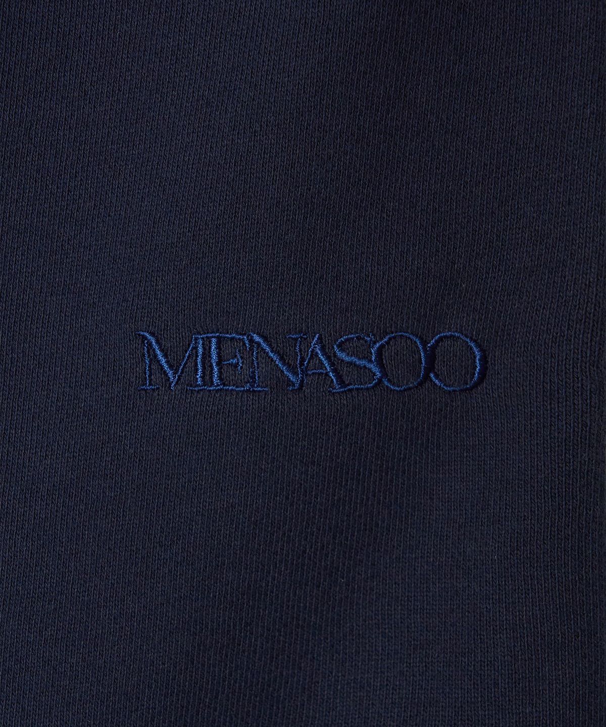 미나수(MENASOO) Back to Back Cotton Wide Pants_Navy