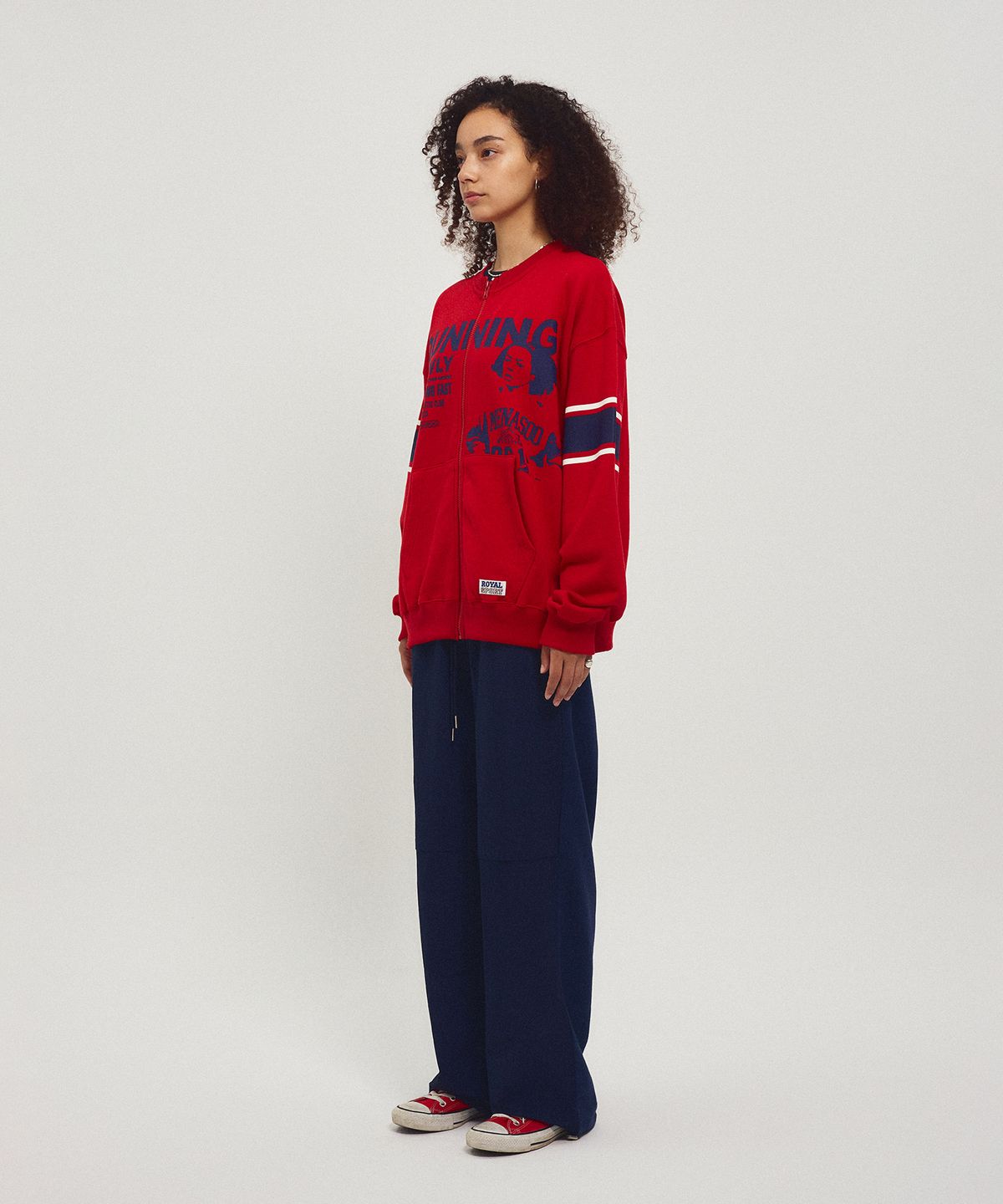 미나수(MENASOO) Back to Back Cotton Wide Pants_Navy