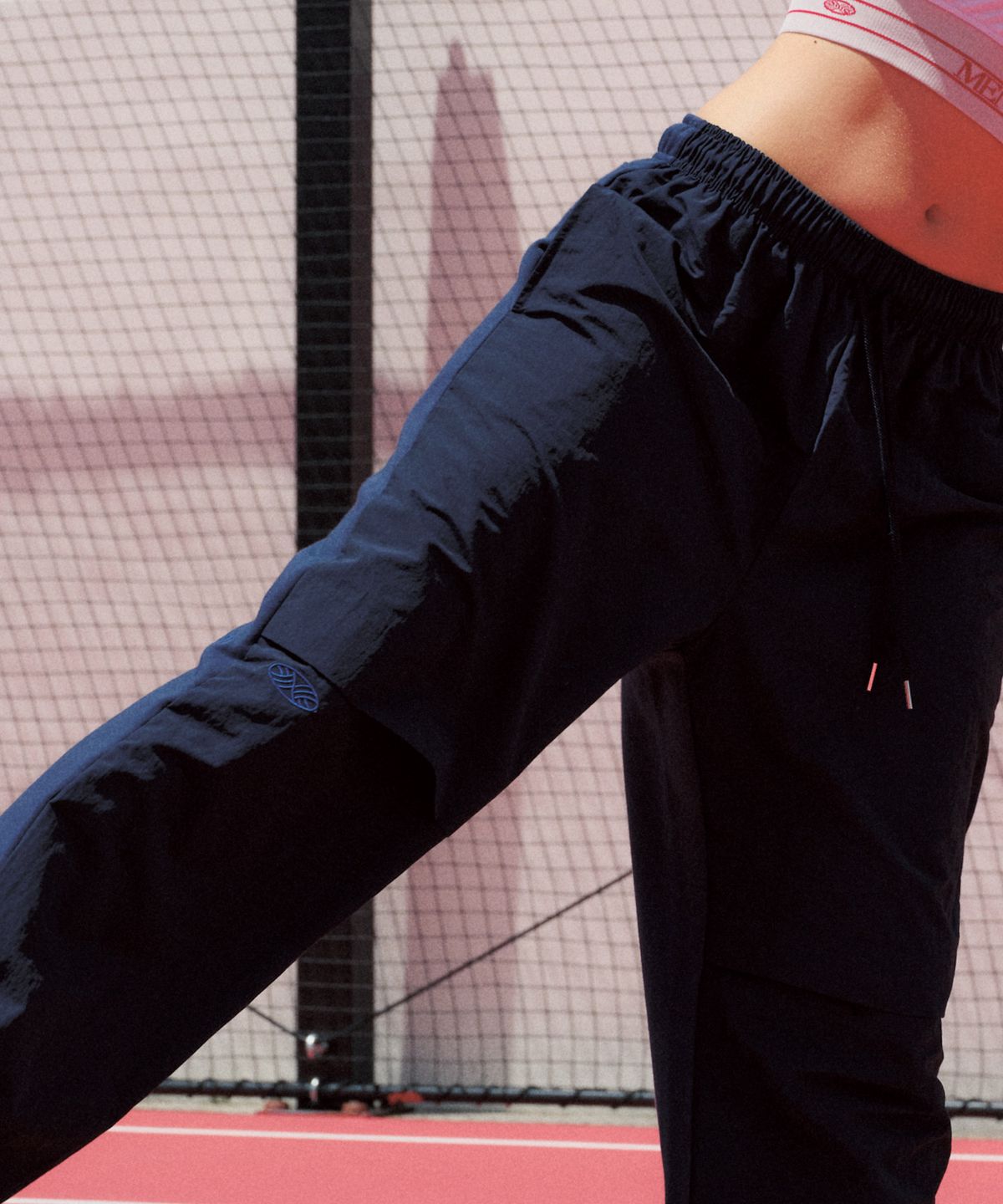 미나수(MENASOO) Back to Back Cotton Wide Pants_Navy