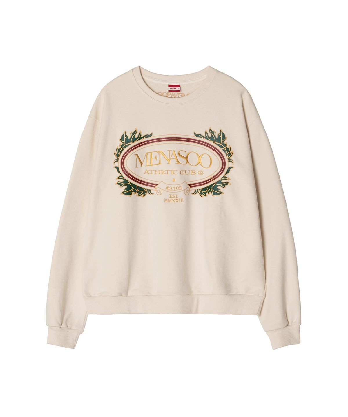 미나수(MENASOO) Heritage Cotton Sweatshirt_Cream