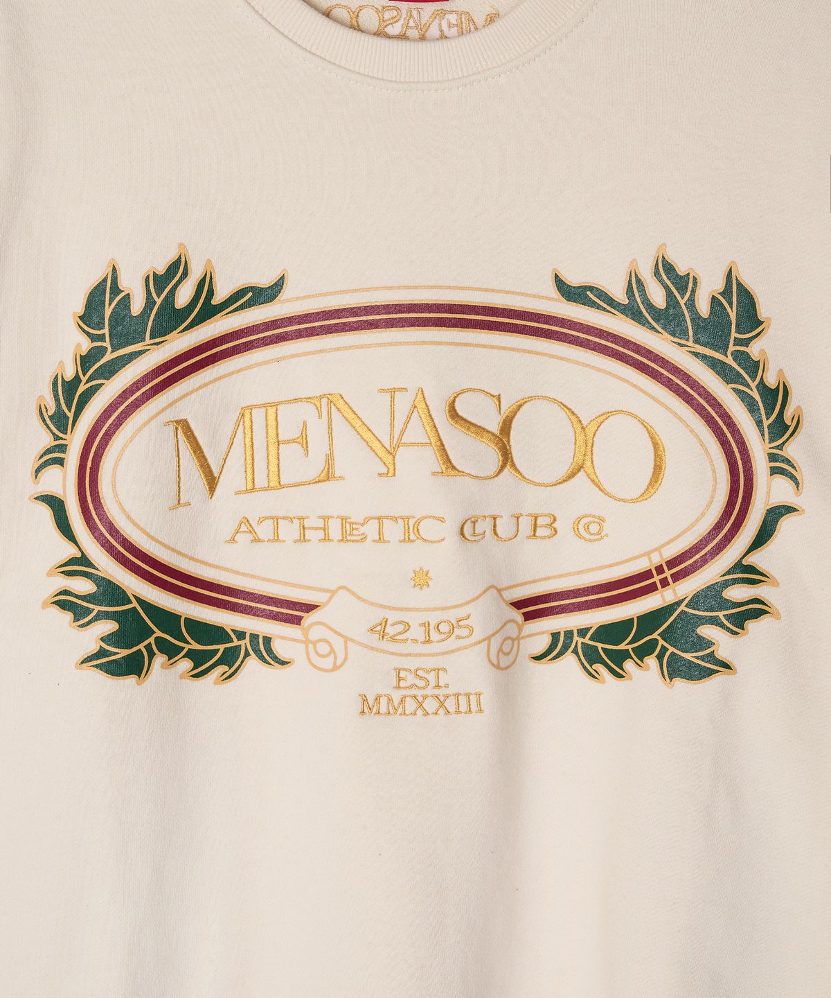 미나수(MENASOO) Heritage Cotton Sweatshirt_Cream