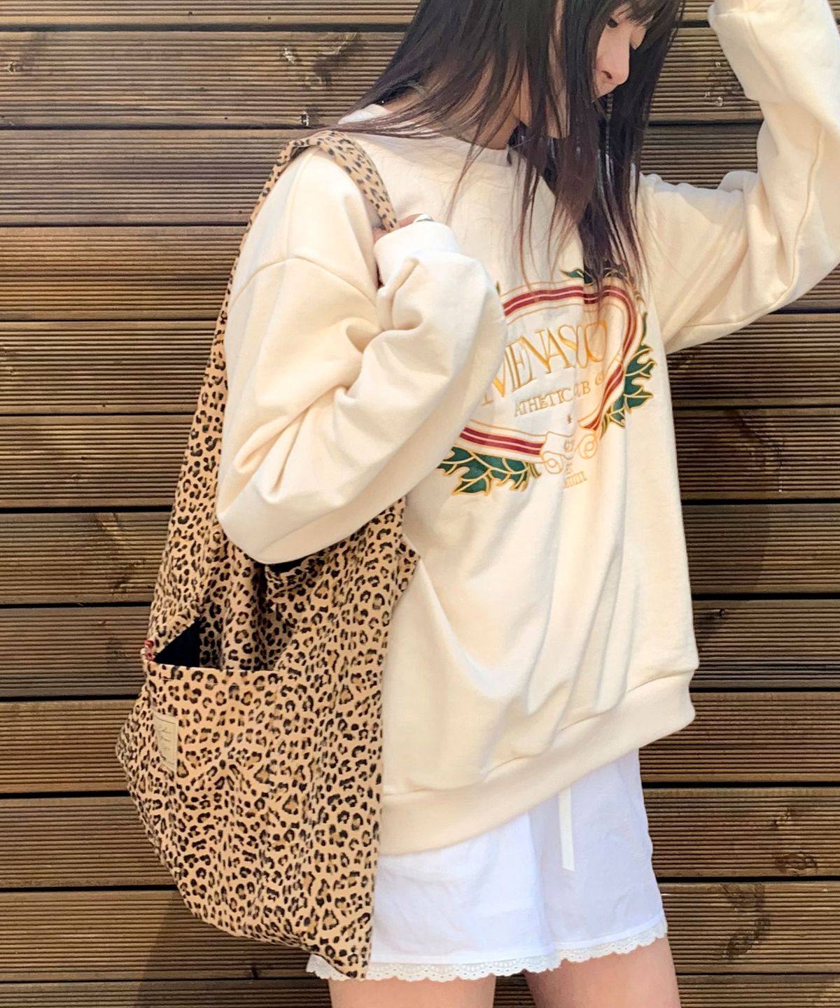 미나수(MENASOO) Heritage Cotton Sweatshirt_Cream